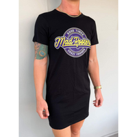 Load image into Gallery viewer, Womens Good Times Crazy Friends Dress - Black
