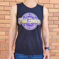 Load image into Gallery viewer, Womens Good Times Crazy Friends Tank - Black

