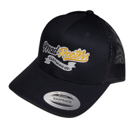 Load image into Gallery viewer, Labelled Retro Trucker - Black

