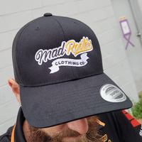 Load image into Gallery viewer, Labelled Retro Trucker - Black
