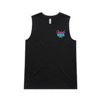 Load image into Gallery viewer, Womens Good Vibes Crew Tank - Black
