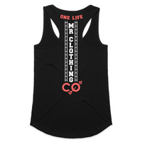Load image into Gallery viewer, Womens One Life Racerback Singlet - BLACK
