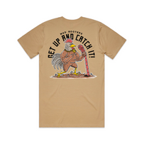 Load image into Gallery viewer, GET UP AND CATCH IT TEE - TAN
