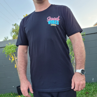 Load image into Gallery viewer, Good Vibes Crew Tee - Black
