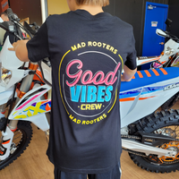 Load image into Gallery viewer, GOOD VIBES CREW TEE YOUTH - BLACK
