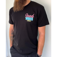 Load image into Gallery viewer, Good Vibes Crew Tee - Black
